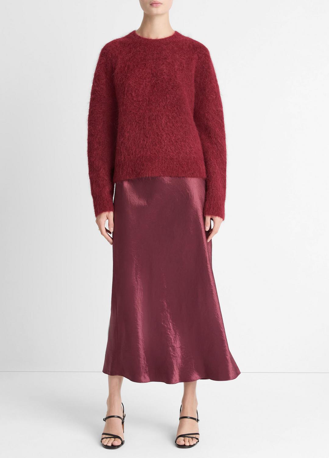 VINCE Brushed Alpaca-Blend Crew Neck Sweater in Crew Neck