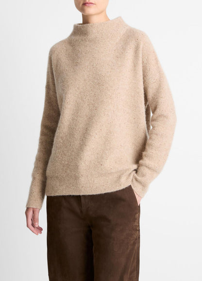 VINCE Donegal Cashmere Funnel-Neck Sweater in Turtleneck