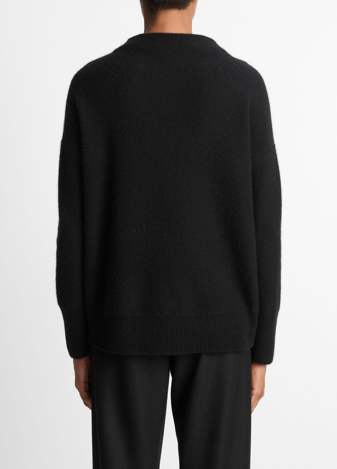 VINCE Plush Cashmere Funnel-Neck Sweater in Turtleneck