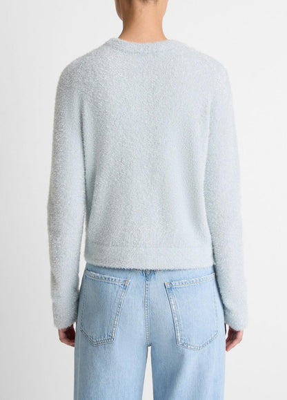 VINCE Metallic Eyelash Cardigan in Cardigans