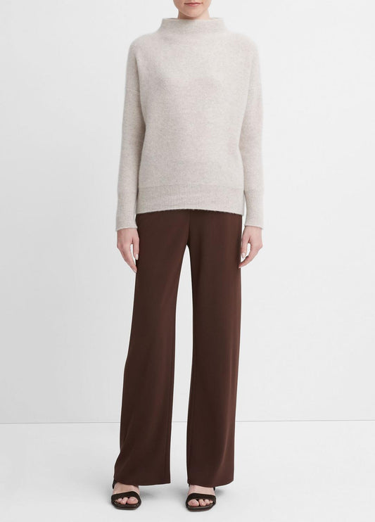 VINCE Plush Cashmere Funnel-Neck Sweater in Turtleneck