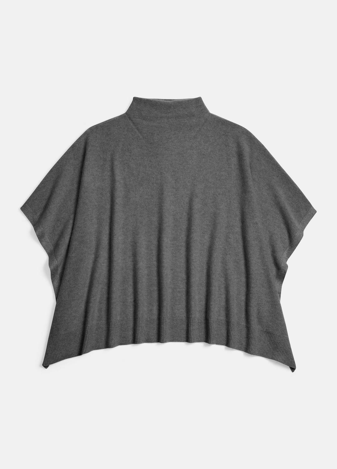 VINCE Merino Wool-Cashmere Funnel-Neck Poncho in Accessories