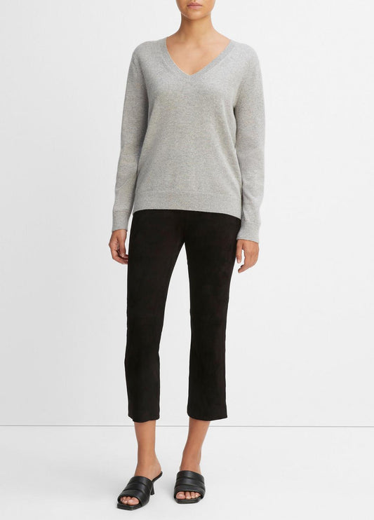 VINCE Cashmere Weekend V-Neck Sweater in V-Neck