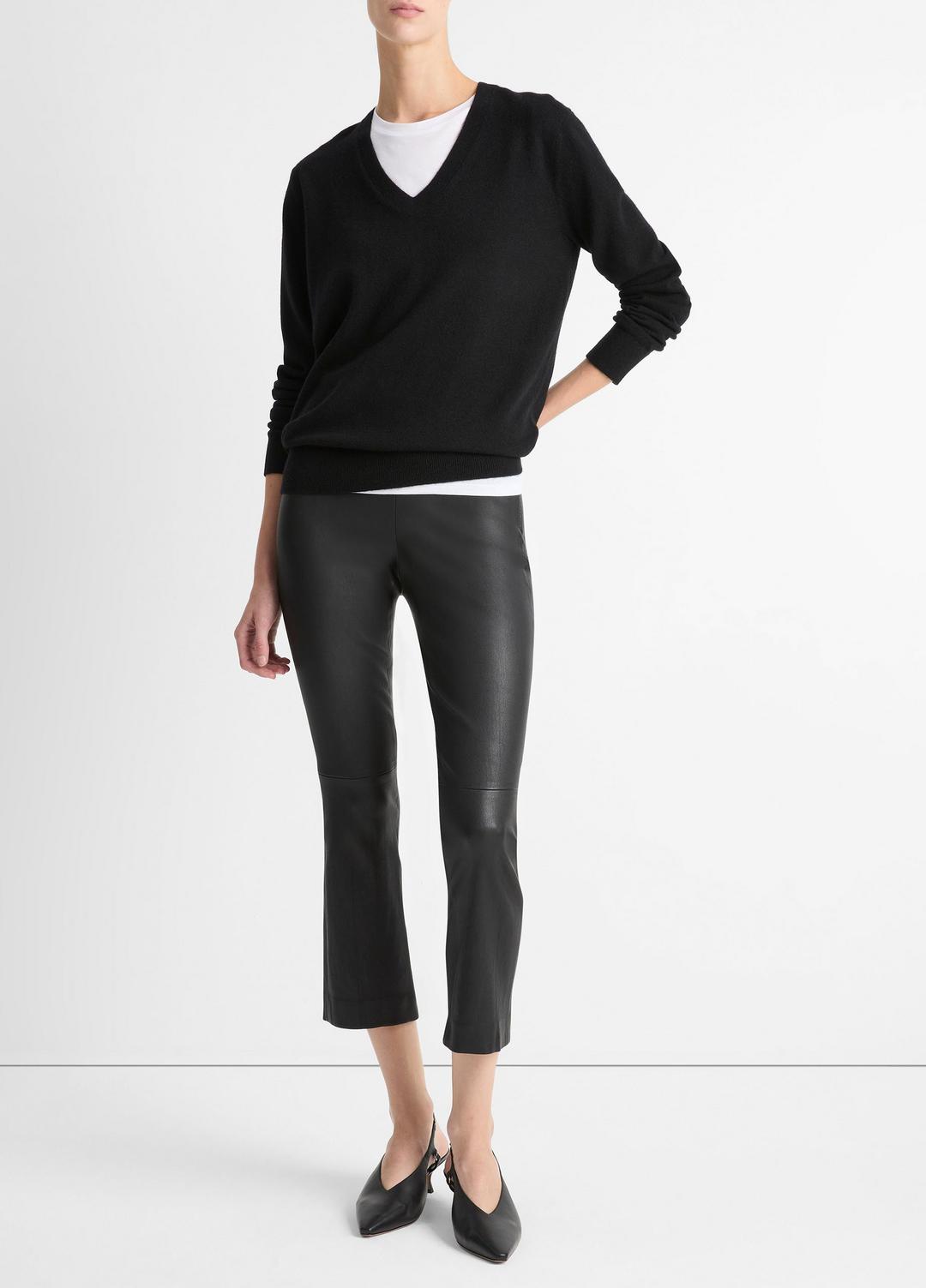 VINCE Cashmere Weekend V-Neck Sweater in V-Neck