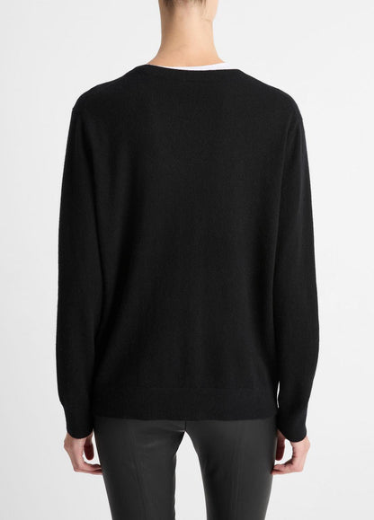 VINCE Cashmere Weekend V-Neck Sweater in V-Neck