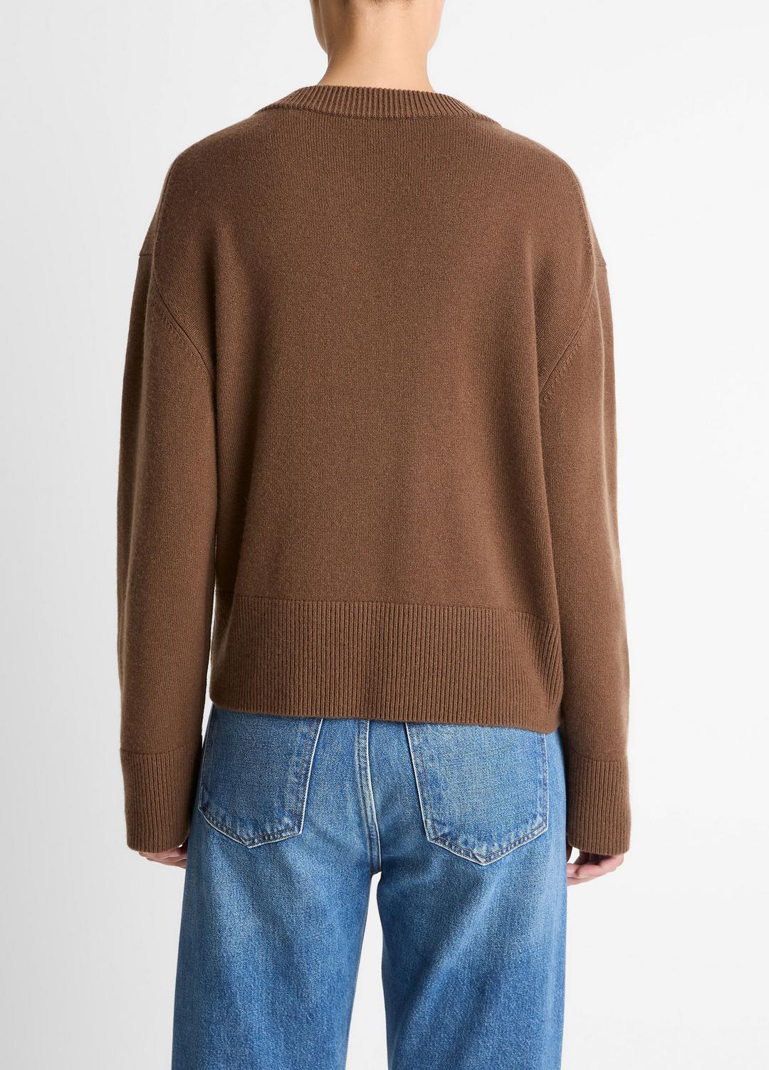 VINCE Wool-Cashmere V-Neck Sweater in V-Neck