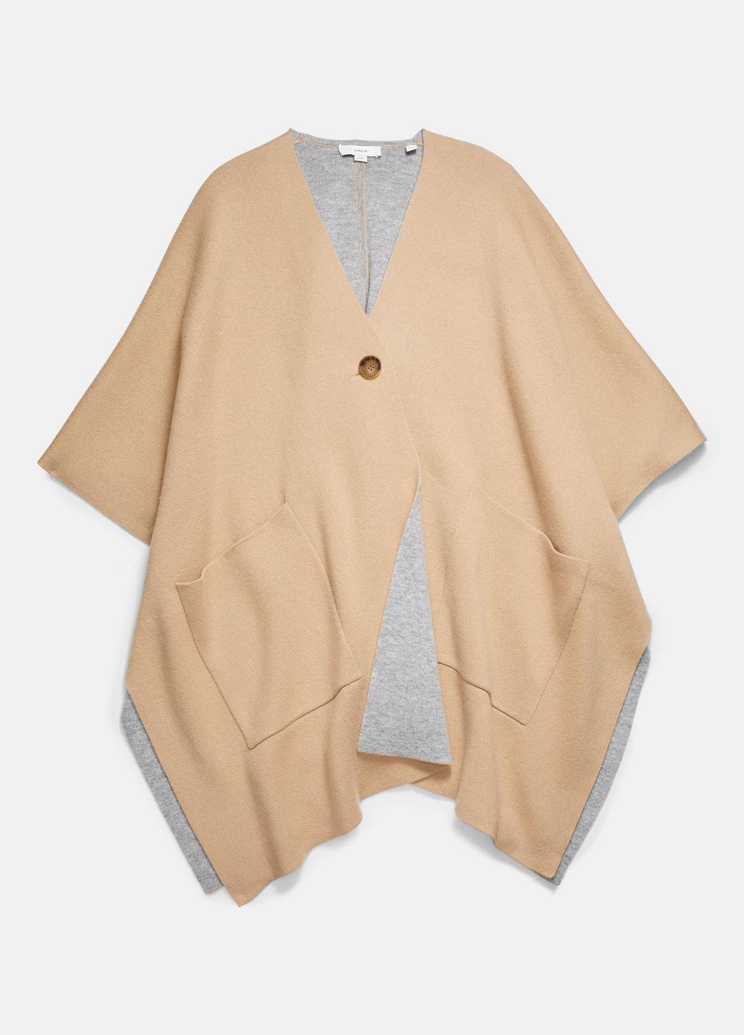 VINCE Wool and Cashmere Double-Face Cape in Sweaters