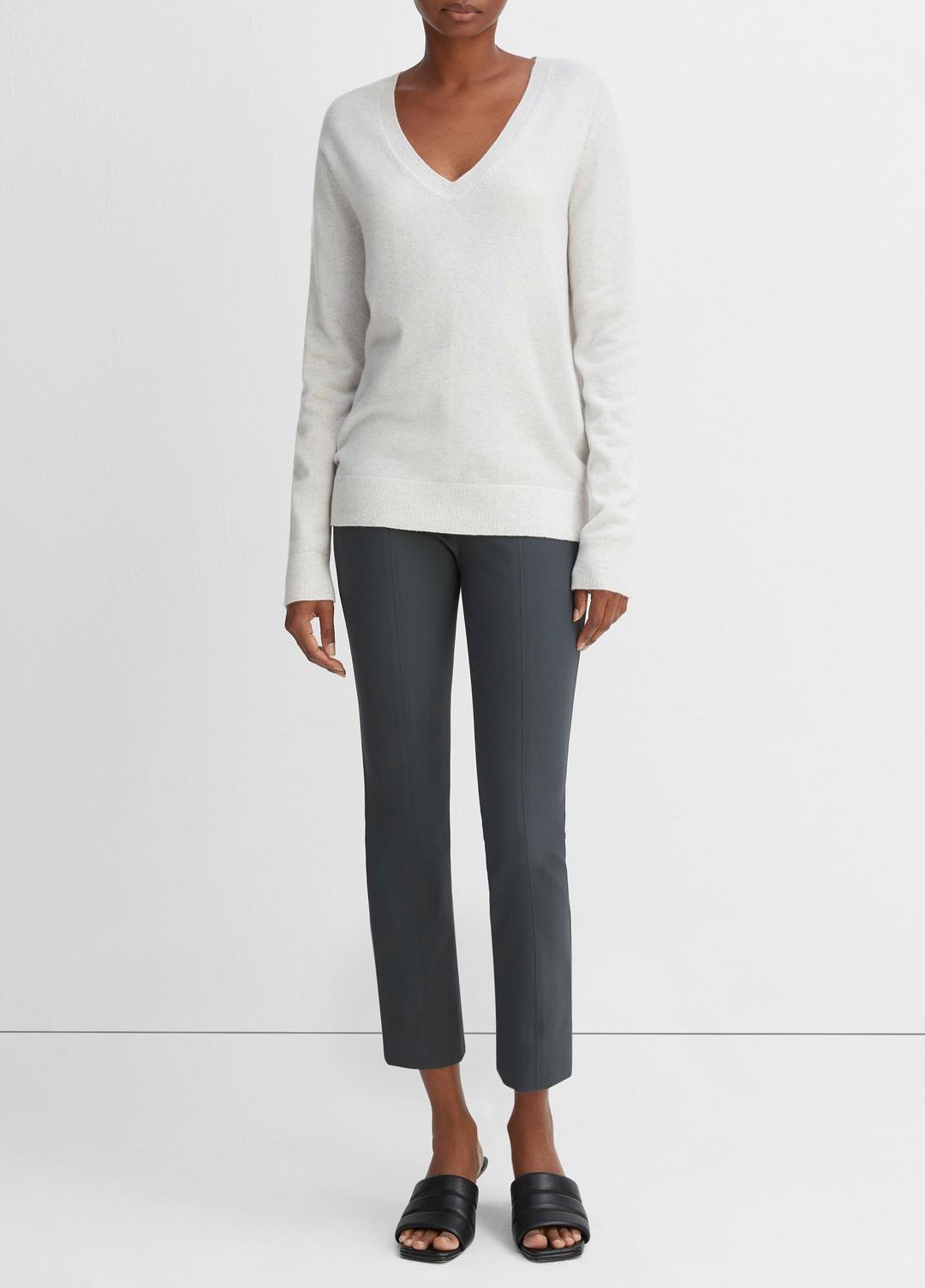 VINCE Cashmere Weekend V-Neck Sweater in V-Neck