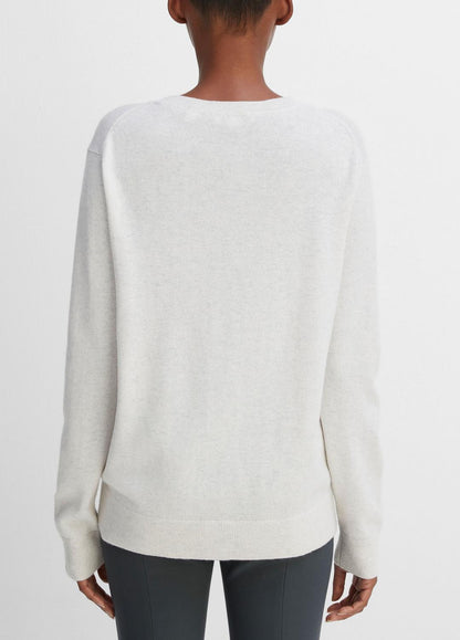 VINCE Cashmere Weekend V-Neck Sweater in V-Neck