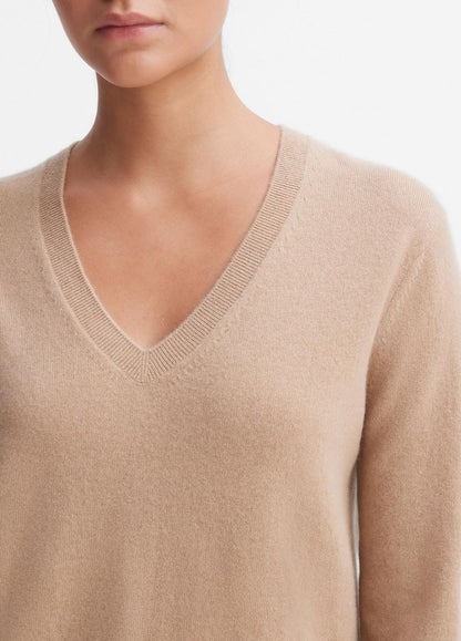 VINCE Cashmere Weekend V-Neck Sweater in V-Neck