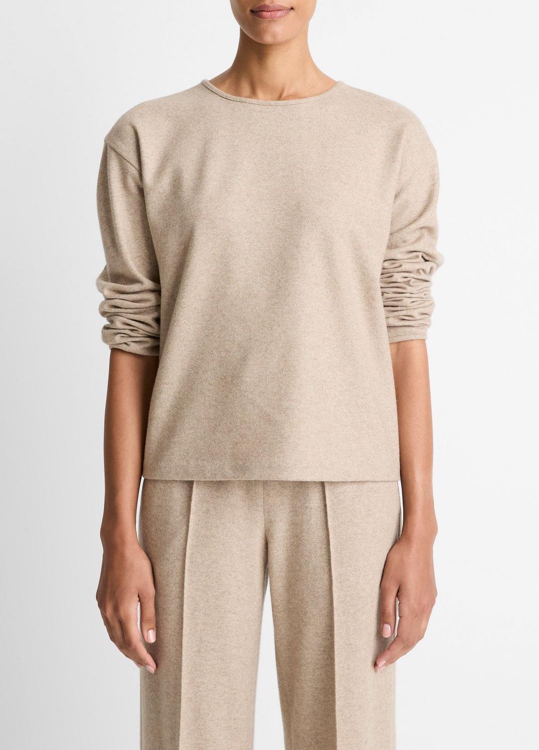 VINCE Italian Wool-Blend Lounge Pullover in Sweatshirts & Hoodies