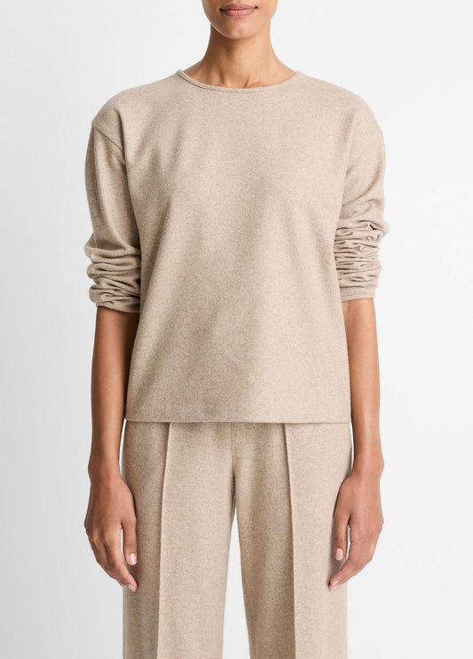 VINCE Italian Wool-Blend Lounge Pullover in Sweatshirts & Hoodies