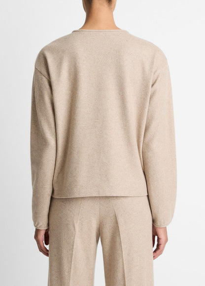 VINCE Italian Wool-Blend Lounge Pullover in Sweatshirts & Hoodies