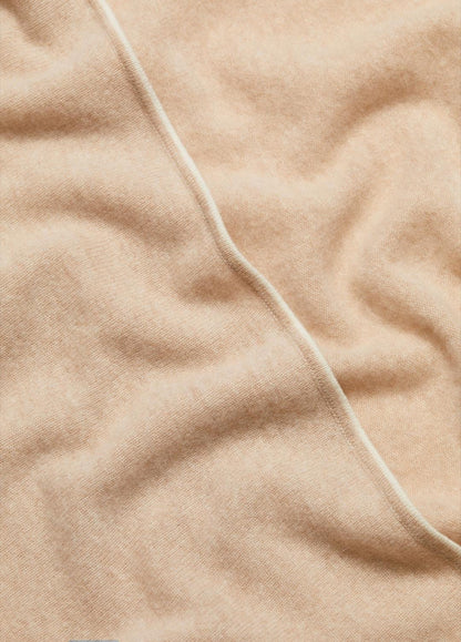VINCE Tipped Jersey-Knit Cashmere Cape in Sweaters