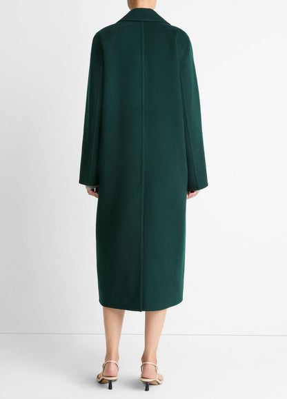 VINCE Wool-Blend Single-Breasted Coat in Coats