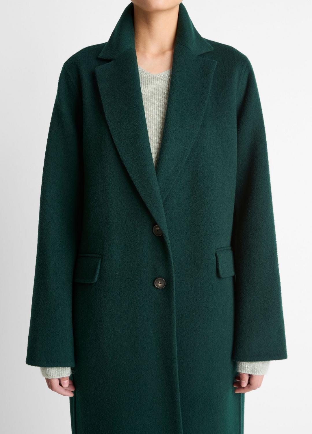 VINCE Wool-Blend Single-Breasted Coat in Coats