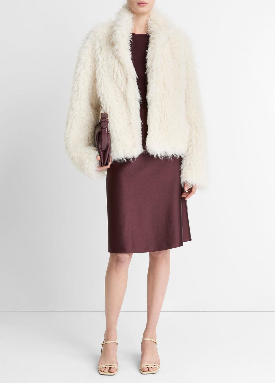 VINCE Shaggy Faux-Fur Jacket in Jackets