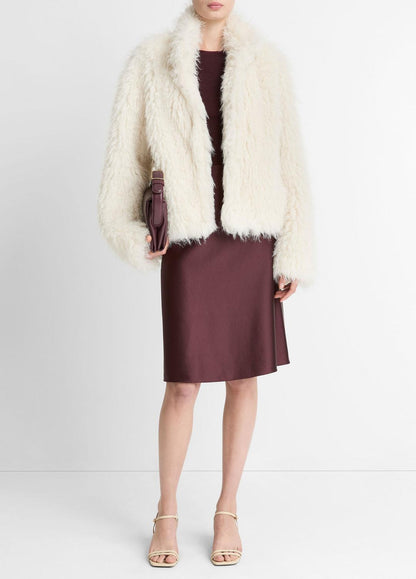 VINCE Shaggy Faux-Fur Jacket in Jackets