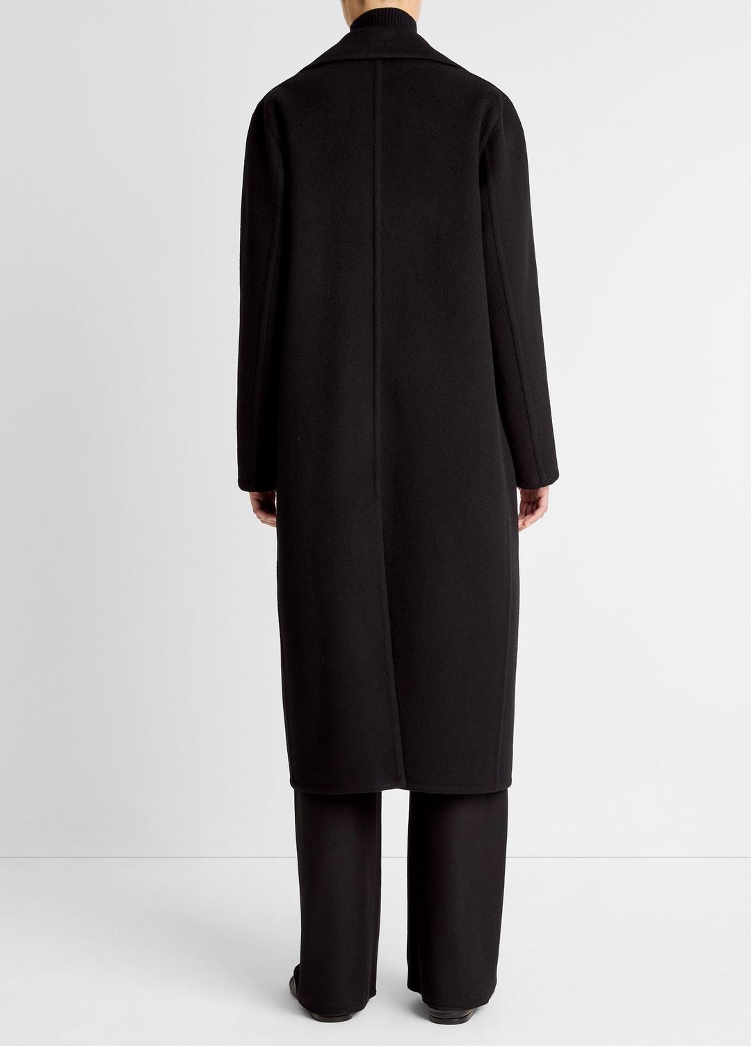 VINCE Wool-Blend Double-Breasted Long Coat in Coats