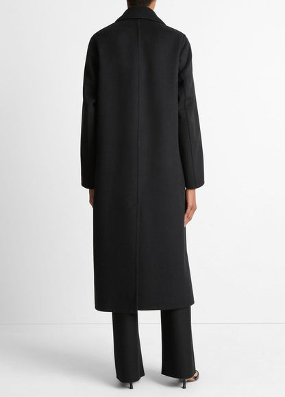 VINCE Wool-Blend Single-Breasted Coat in Coats