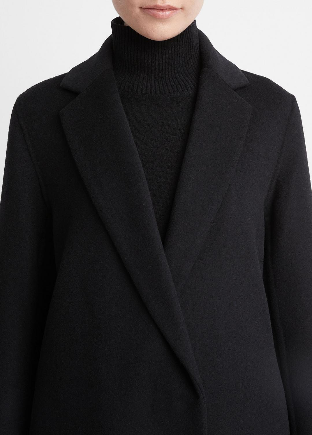 VINCE Classic Wool-Blend Straight Coat in Coats