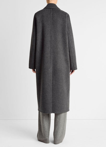VINCE Wool-Blend Single-Breasted Coat in Coats