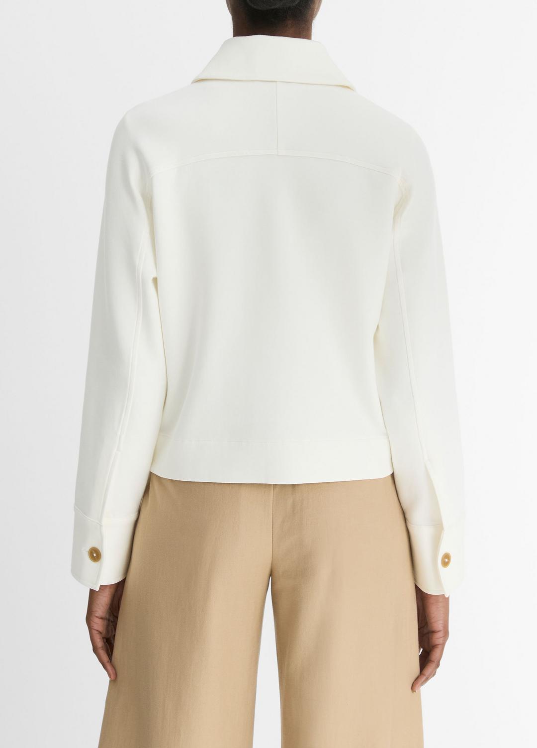 VINCE Cotton-Blend Shirt Jacket in Jackets