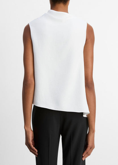 VINCE Asymmetrical Draped A-Line Top in Tank Tops