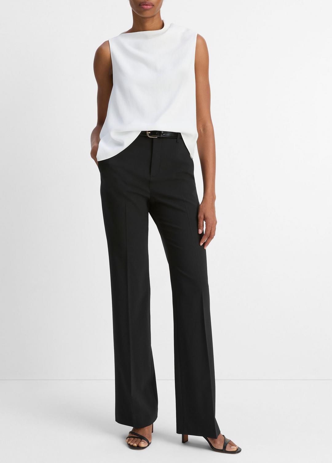 VINCE Asymmetrical Draped A-Line Top in Tank Tops
