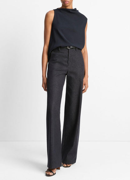 VINCE Asymmetrical Draped A-Line Top in Tank Tops