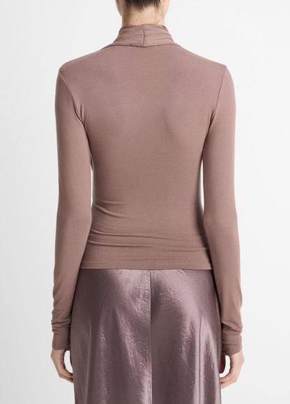 VINCE Fixed Wrap Long-Sleeve Top in Long Sleeve