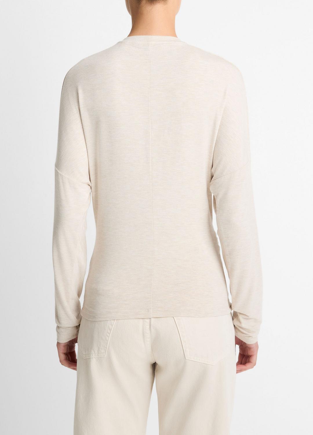 VINCE Fixed-Drape Long-Sleeve T-Shirt in Long Sleeve