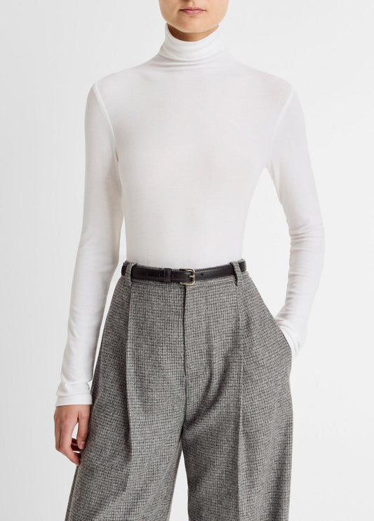 VINCE Essential Long-Sleeve Turtleneck Top in Long Sleeve