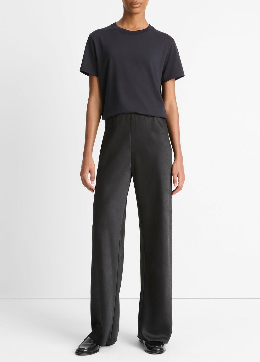 VINCE Pima Cotton Crew Neck T-Shirt in Short Sleeve