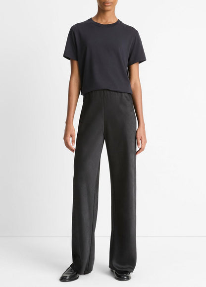 VINCE Pima Cotton Crew Neck T-Shirt in Short Sleeve