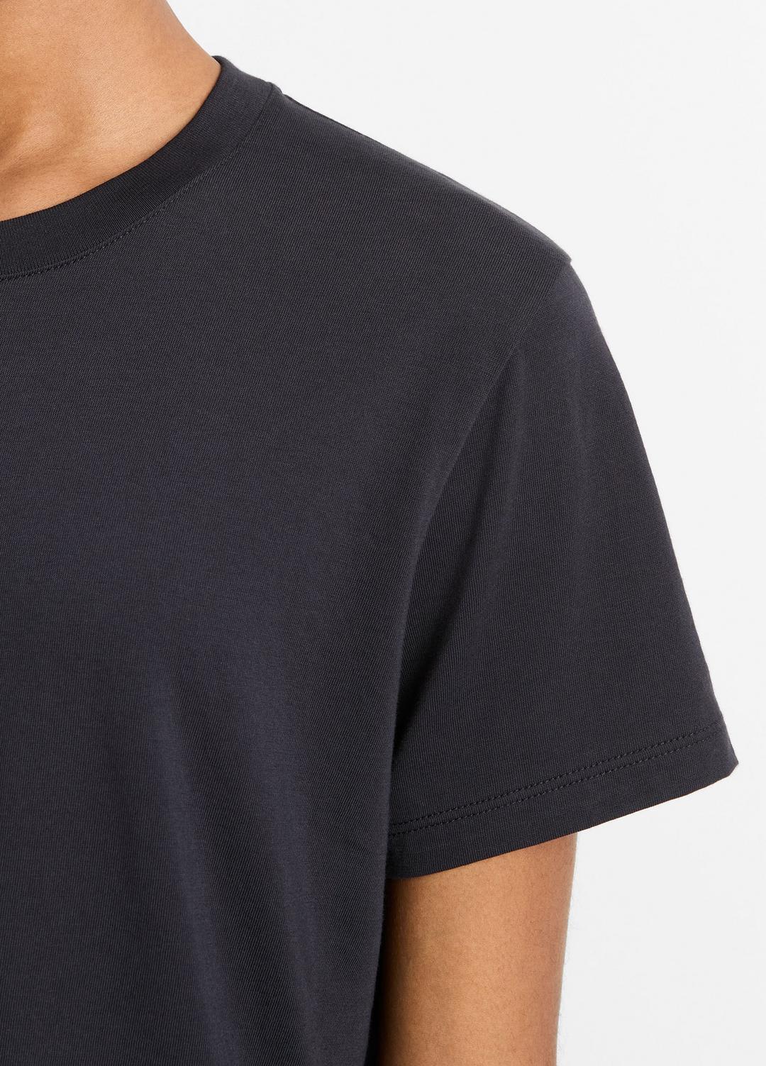 VINCE Pima Cotton Crew Neck T-Shirt in Short Sleeve