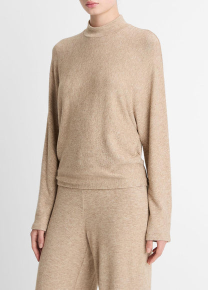 VINCE Cozy Dolman-Sleeve Mock-Neck Top in Long Sleeve