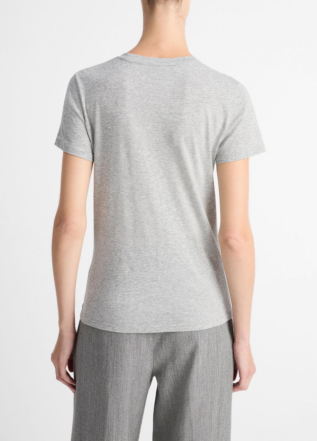 VINCE Essential Pima Cotton Crew Neck T-Shirt in Short Sleeve