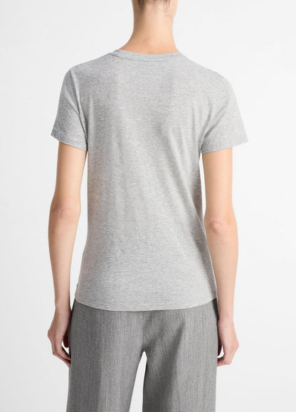 VINCE Essential Pima Cotton Crew Neck T-Shirt in Short Sleeve