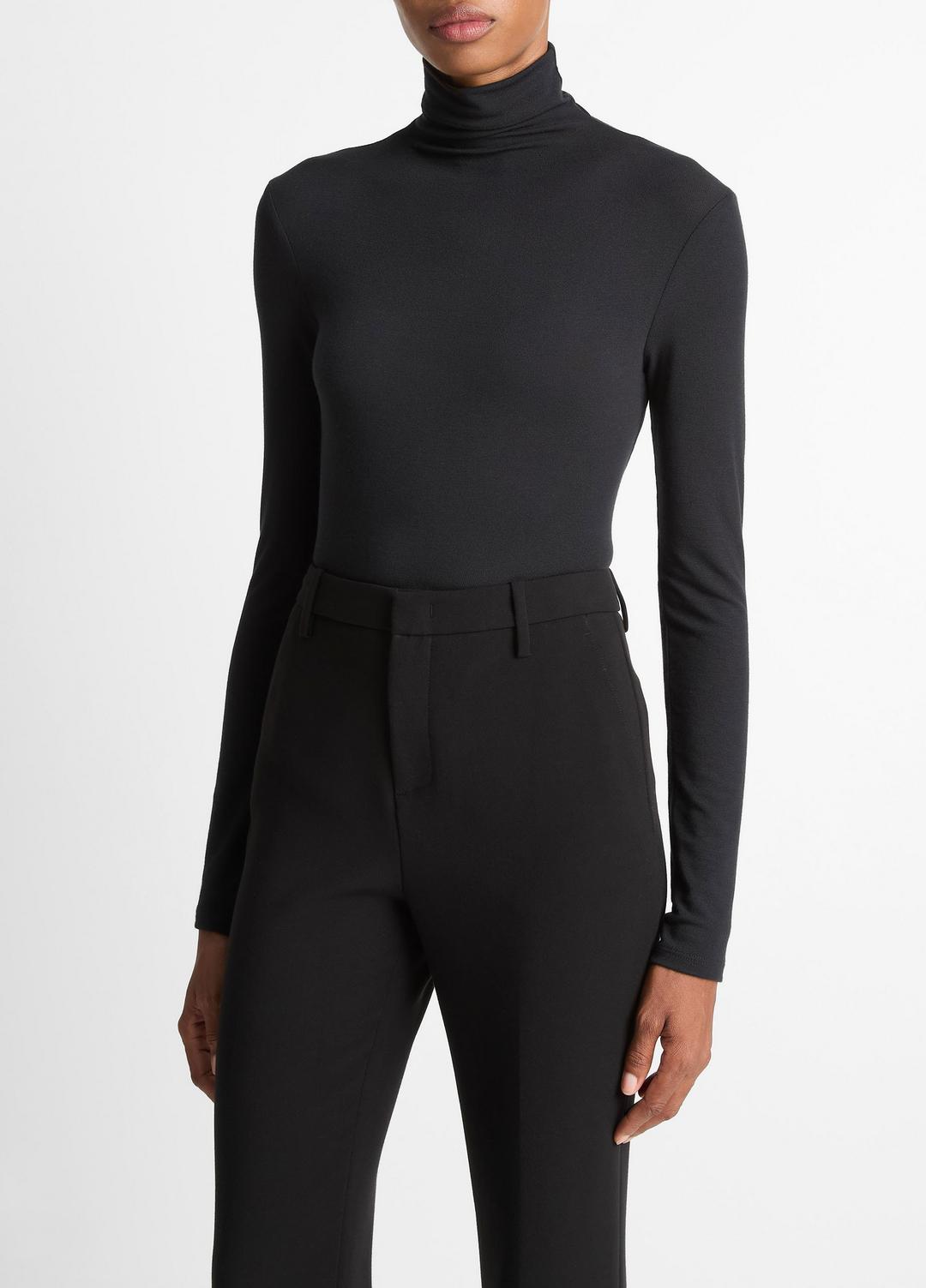 VINCE Essential Long-Sleeve Turtleneck Top in Long Sleeve