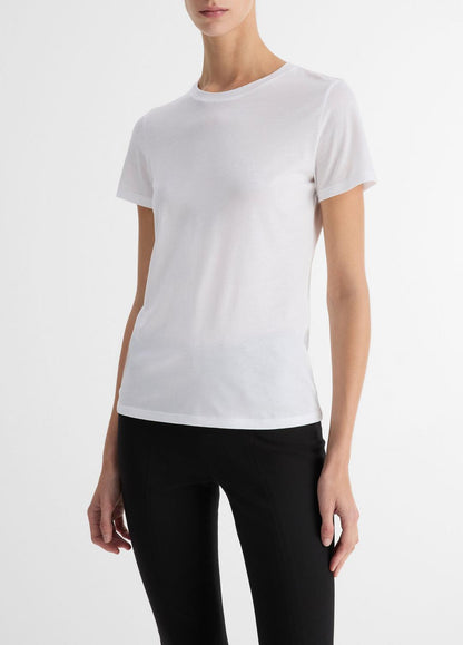 VINCE Essential Pima Cotton Crew Neck T-Shirt in Short Sleeve