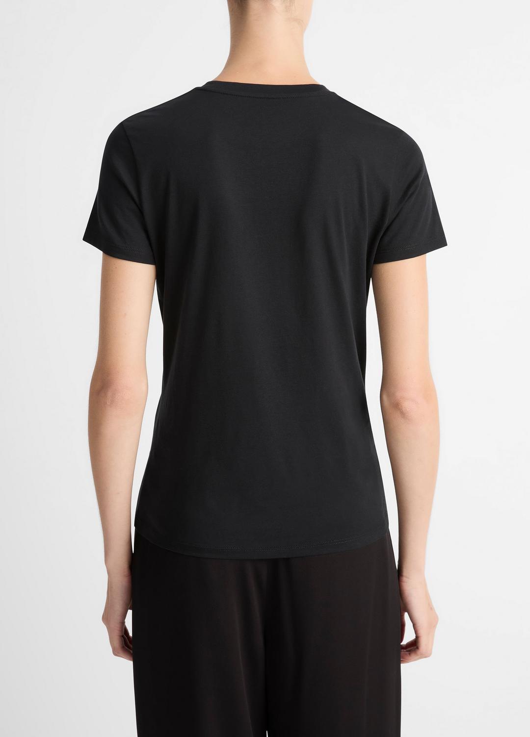 VINCE Essential Pima Cotton Crew Neck T-Shirt in Short Sleeve