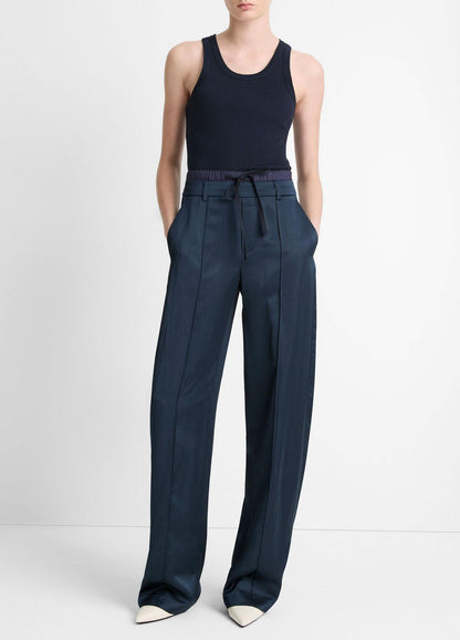 VINCE Ribbed Scoop-Neck Tank in Tank Tops