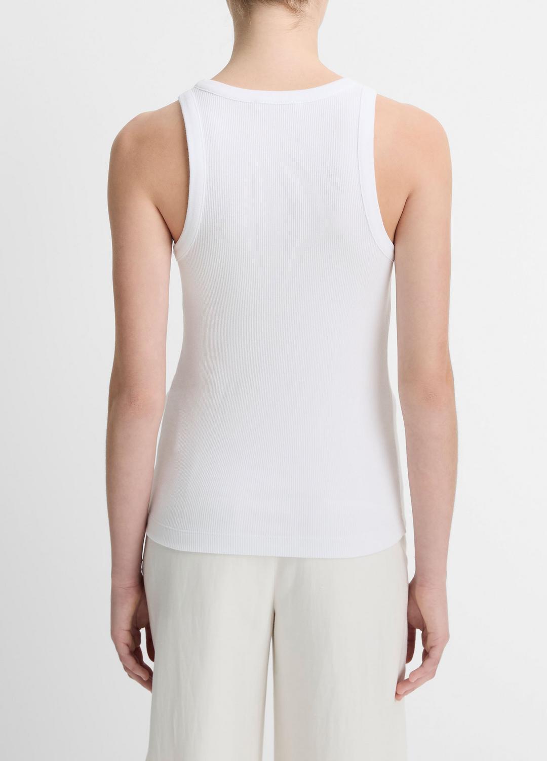 VINCE Ribbed Scoop-Neck Tank in Tank Tops