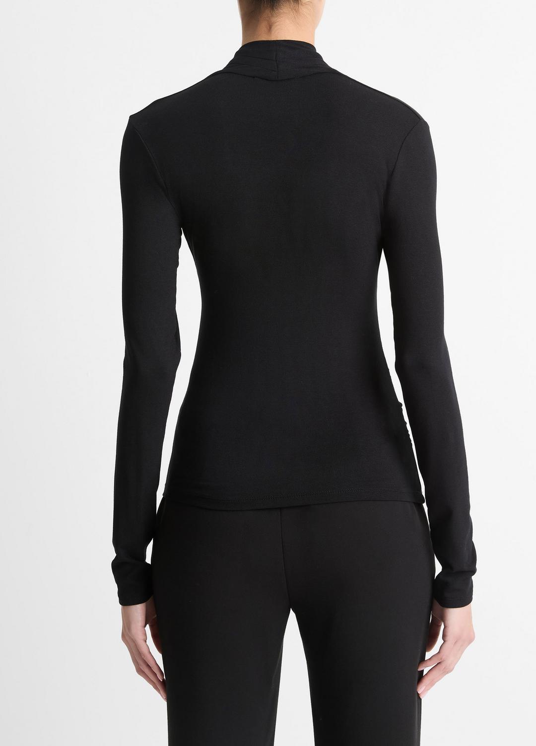 VINCE Fixed Wrap Long-Sleeve Top in Long Sleeve