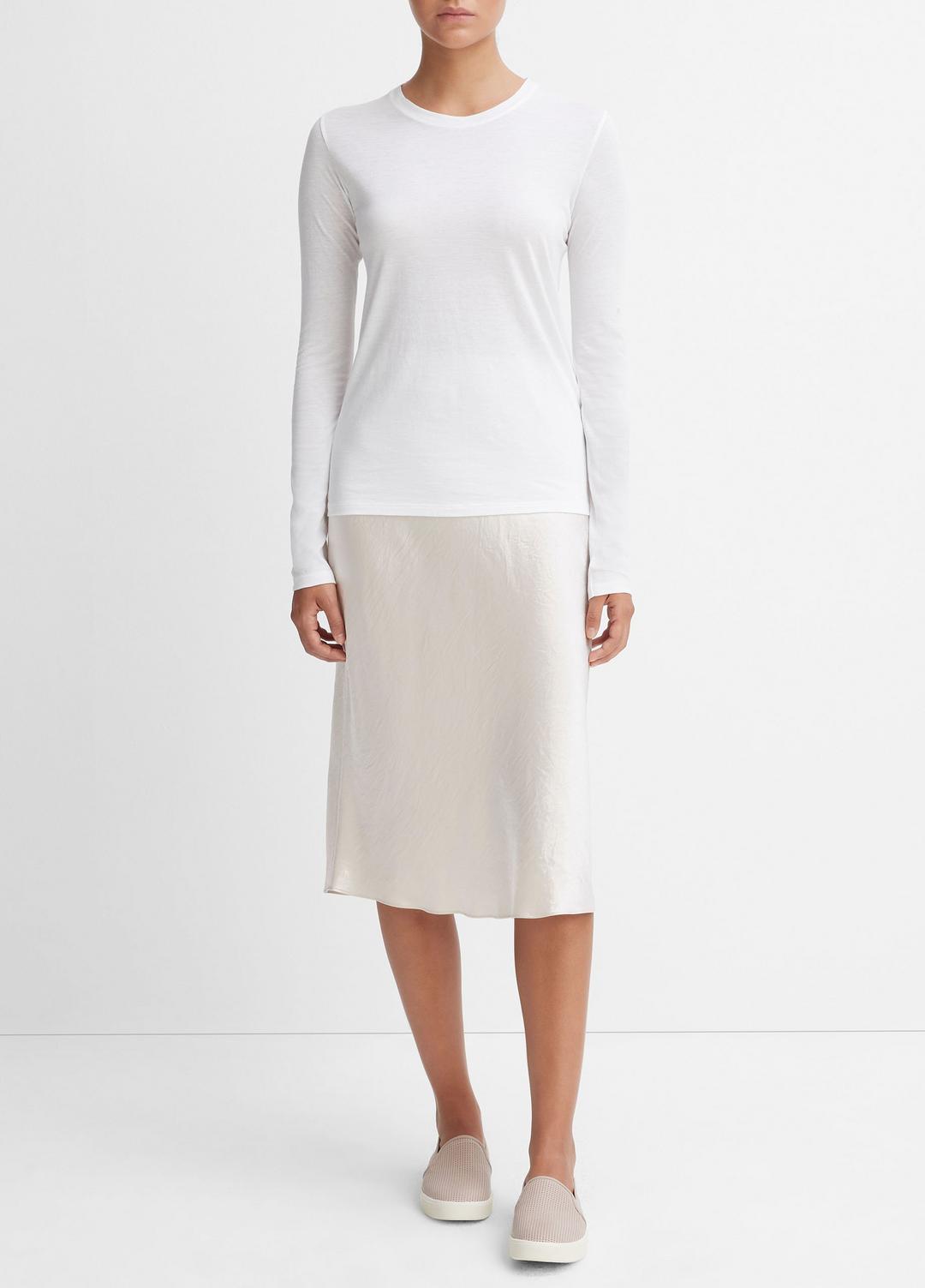 VINCE Essential Long Sleeve Crew Neck T-Shirt in Long Sleeve