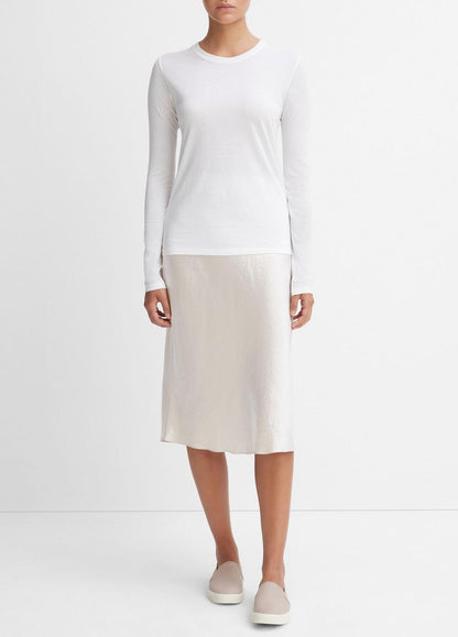 VINCE Essential Long Sleeve Crew Neck T-Shirt in Long Sleeve