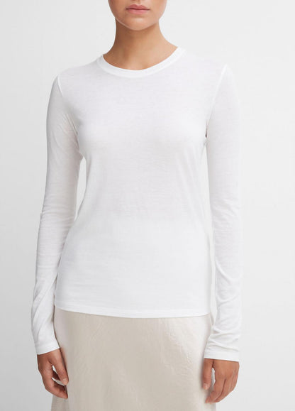 VINCE Essential Long Sleeve Crew Neck T-Shirt in Long Sleeve