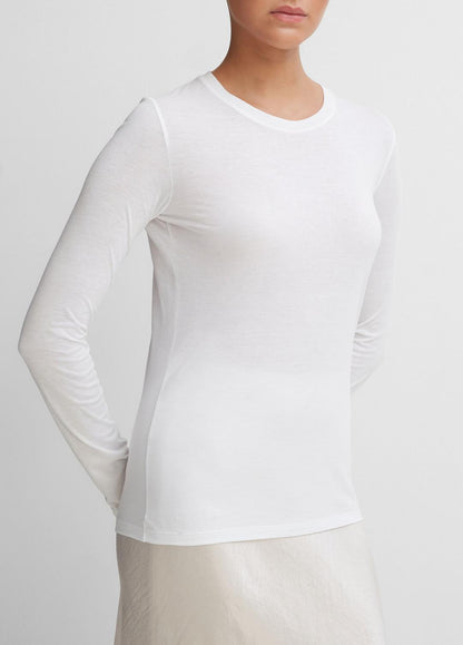 VINCE Essential Long Sleeve Crew Neck T-Shirt in Long Sleeve