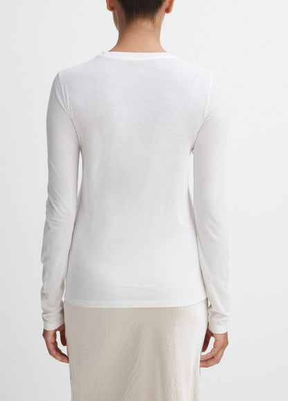 VINCE Essential Long Sleeve Crew Neck T-Shirt in Long Sleeve